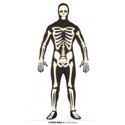 COSTUME SCHELETRO GLOW IN THE DARK TG.52-54