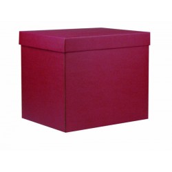 SCATOLA F/COPERCHIO LINEA 1200 38,5x30x33cm ROSSO PORTATA 10kg