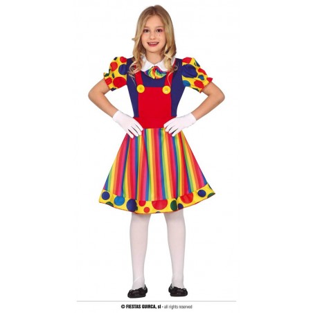 COSTUME CLOWN BIMBA 5-6 ANNI