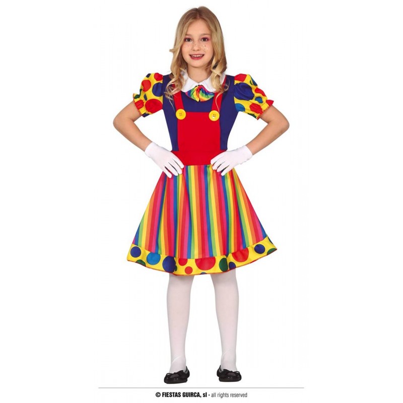 COSTUME CLOWN BIMBA 7-9 ANNI