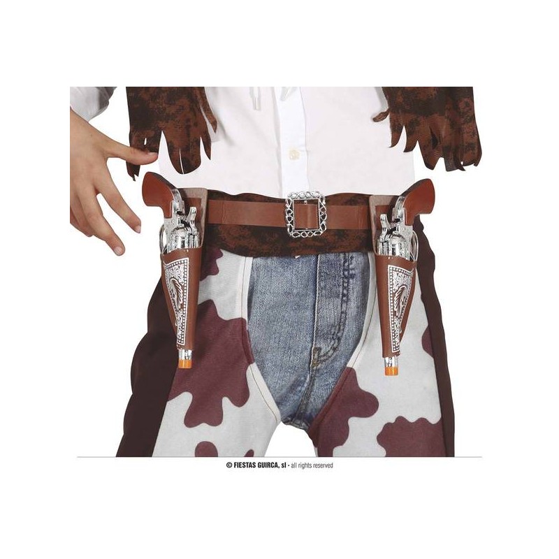 CINTURONE COWBOY CON FODERE PISTOLE DA 20cm