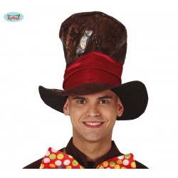 CAPPELLO ALTO BANDA ROSSA