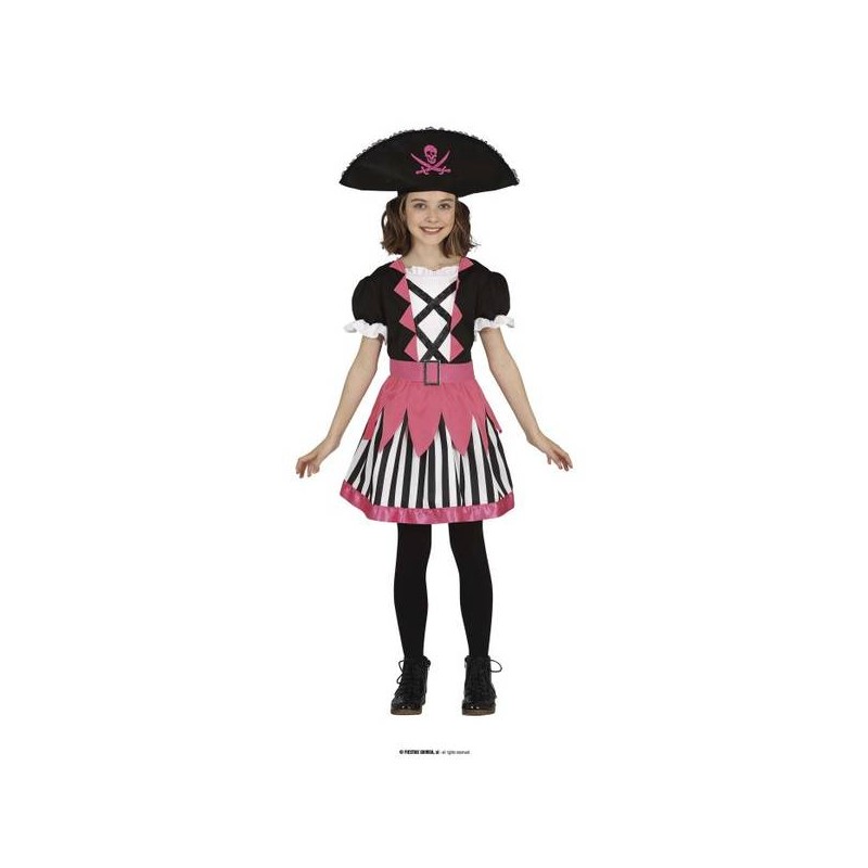 COSTUME BAMBINA PIRATA 3-4 ANNI
