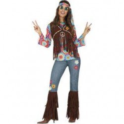 COSTUME DONNA HIPPIE ANNI 70 TG.XL 44-46