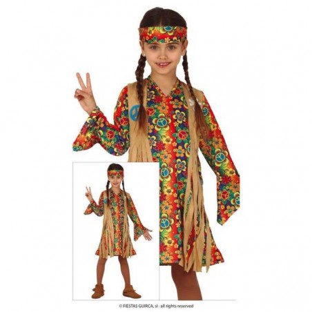 COSTUME HIPPIE 7-9 ANNI