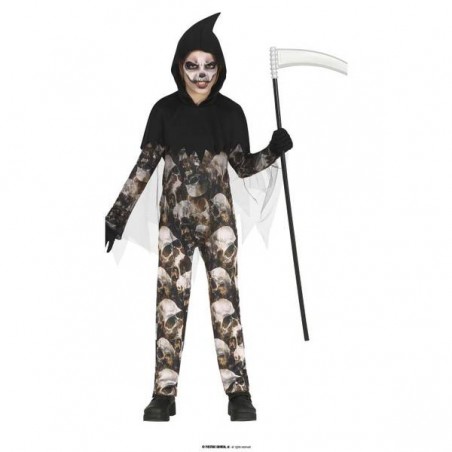 COSTUME BIMBO CON TESCHI 5-6 ANNI