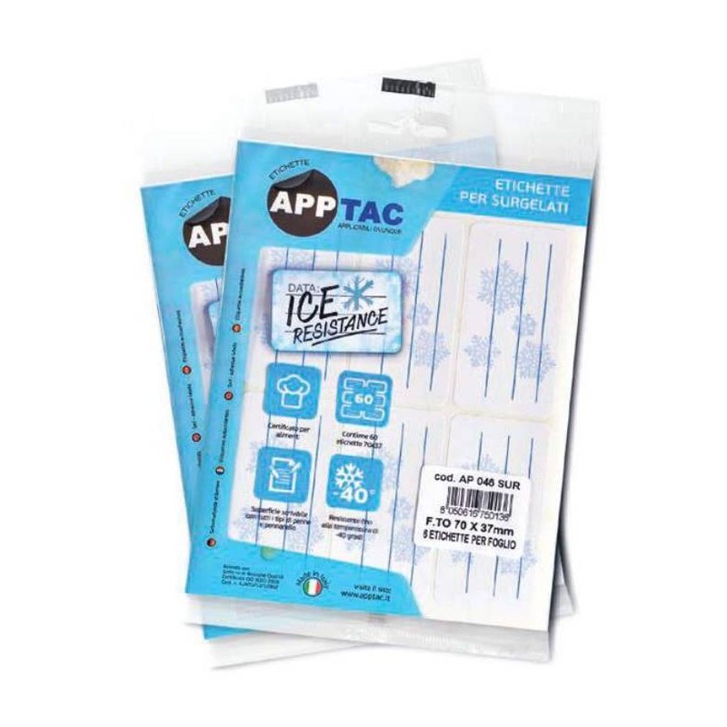 BUSTA ETICHETTE 046 ICE RESISTANT 70x37mm 60pz