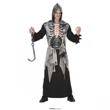 COSTUME HOODED SKELETON TG.L 52-54