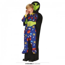 COSTUME ALIENO RAPITORE LET ME GO 7-9 ANNI