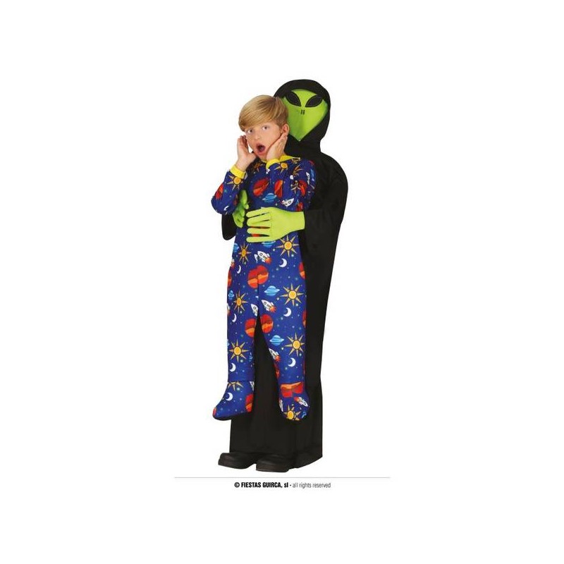 COSTUME ALIENO RAPITORE LET ME GO 7-9 ANNI