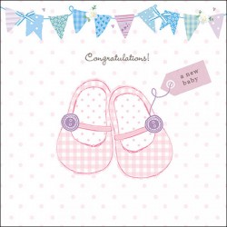 TOVAGLIOLI 33x33 BABY SHOES ROSA 20pz