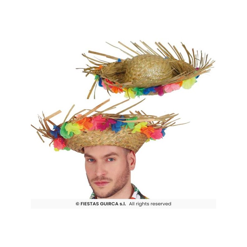 CAPPELLO PAGLIA C/FIORI