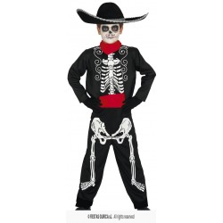 COSTUME BIMBO SCHELETRO MARIACHI 5-6 anni