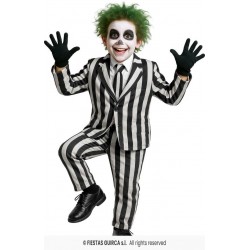 COSTUME BAMBINO GHOST SKELETON SUIT 5-6 anni