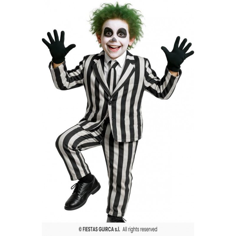 COSTUME BAMBINO GHOST SKELETON SUIT 5-6 anni