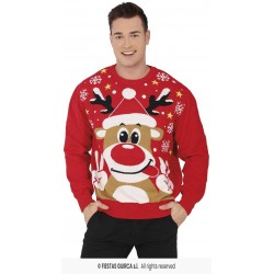 MAGLIONE NATALIZIO UOMO RENNA TG.L 52-54