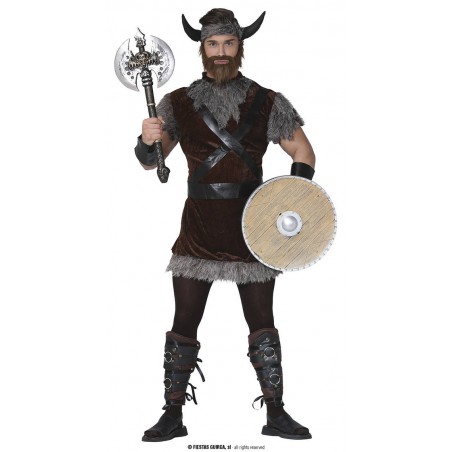 COSTUME VICHINGO VESTITO CAPPELLO E COPRIGAMBA TG.52-54