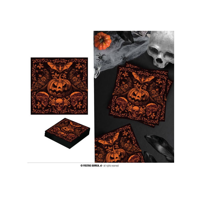 TOVAGLIOLI 16x16cm ZUCCA GOTICA 20pz