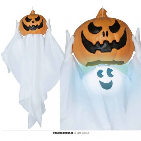 ZUCCA FANTASMA DA APPENDERE CON LUCE, SUONO E MOVIMENTO