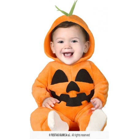 COSTUME BIMBI TUTA ZUCCA 2-3 anni