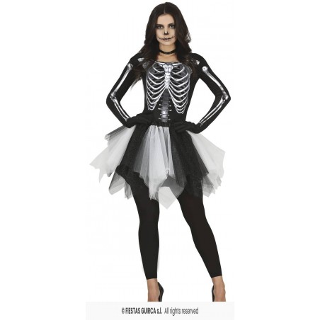 COSTUME DONNA SCHELETRO TG.M 38-40