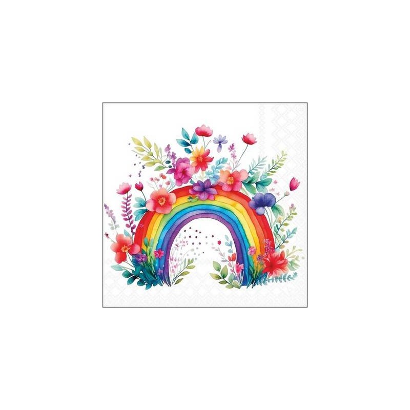 TOVAGLIOLI 33X33 FLOWERS RAINBOW 20pz