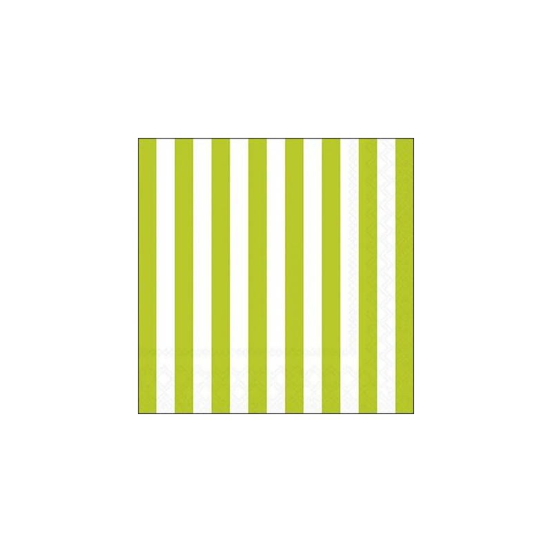 TOVAGLIOLI 33X33 STRISCIA VERDE 20pz