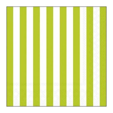 TOVAGLIOLI 33X33 STRISCIA VERDE 20pz