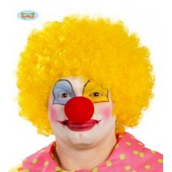 PARRUCCA RICCIA GIALLA CLOWN