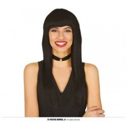 PARRUCCA NERA CAPELLI LUNGHI 120gr