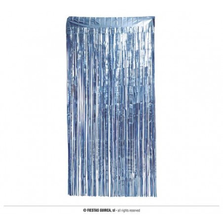 TENDA OPACA BLU METAL 100x200cm