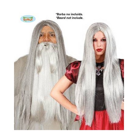 PARRUCCA CAPELLI LUNGHI GRIGA