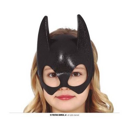 MEZZA MASCHERA PIPISTRELLO PER BAMBINI IN PVC