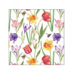 TOVAGLIOLI 25x25 FLOWERS SPRING 20pz
