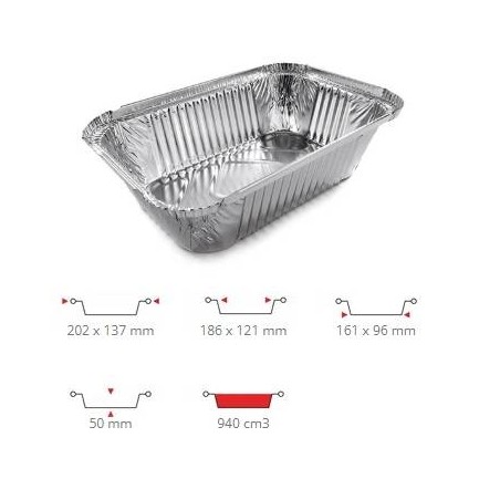 TEGLIA ALLUMINIO PRED. COP. 3 PRZ 100PZ R45L
