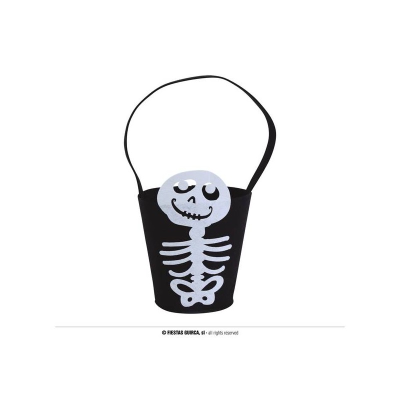 SECCHIO SCHELETRO IN FELTRO