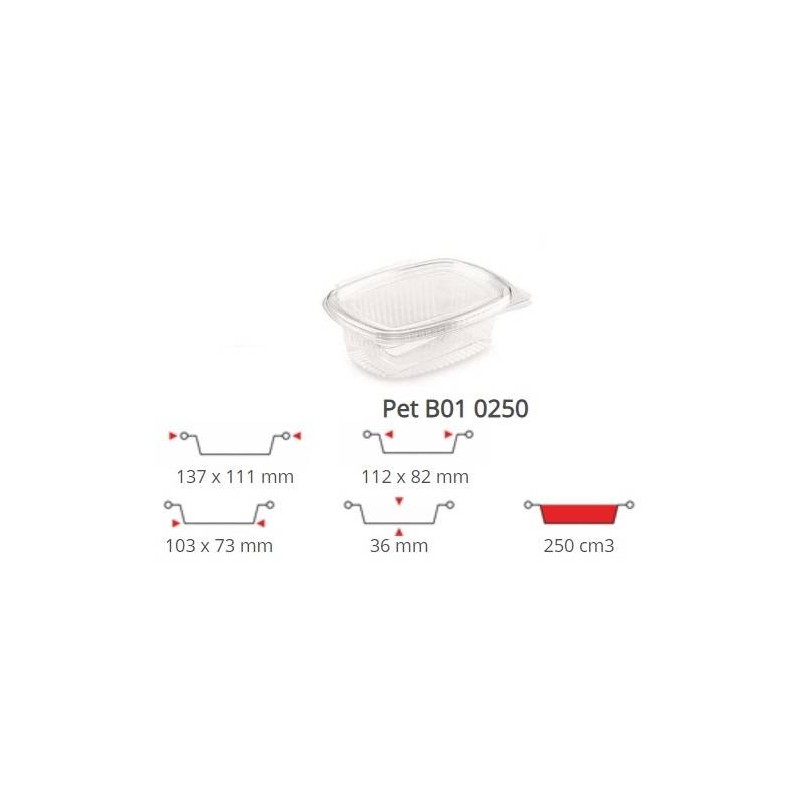 OVALINO PET 250CC 100PZ B01 CONTITAL
