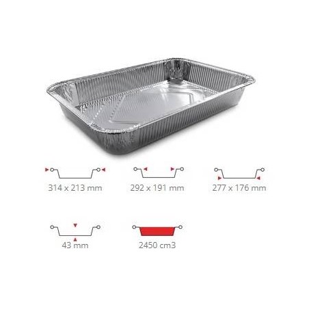 TEGLIA ALLUMINIO 6 prz 50PZ R2G CONTITAL