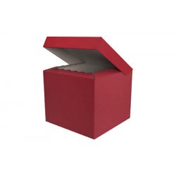 SCATOLA BAULETTO QUADRATELLA 30x30x25cm ROSSO PORTATA 8kg