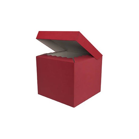 SCATOLA BAULETTO QUADRATELLA 30x30x25cm ROSSO PORTATA 8kg