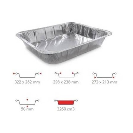 TEGLIA ALLUMINIO 8 prz 50PZ R31G CONTITAL