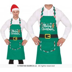 GREMBIULE VERDE MERRY CHRISTMAS