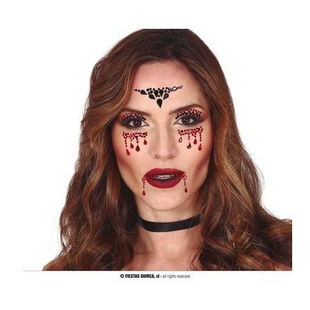 GIOIELLI ADESIVI PER VISO VAMPIRO