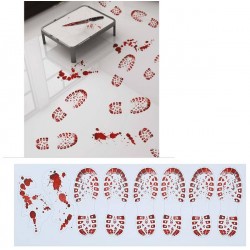 IMPRONTE SANGUE ADESIVE STIVALI 2x25x70cm