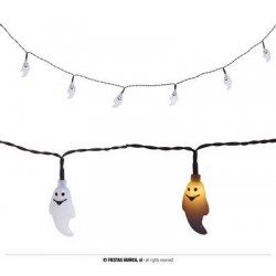 GHIRLANDA LED 10 FANTASMI A PILE