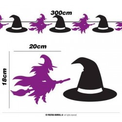 GHIRLANDA 20x18cm STREGHE