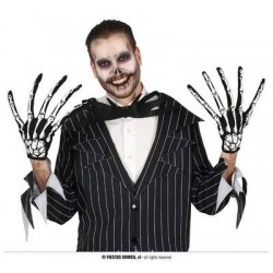 GUANTI SCHELETRO CON DITA LUNGHE