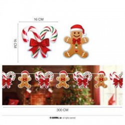 GHIRLANDA BISCOTTO DI PAN DI ZENZERO 300cm