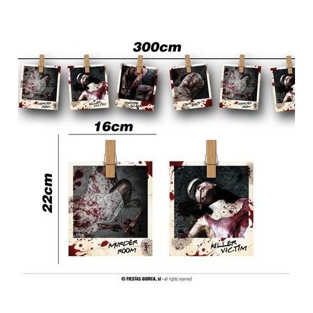 GHIRLANDA 274cm FOTO CRIMINE