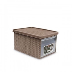 SCATOLA BOX C/APERTURA ELEGANCE 29x39x21 TORTORA M